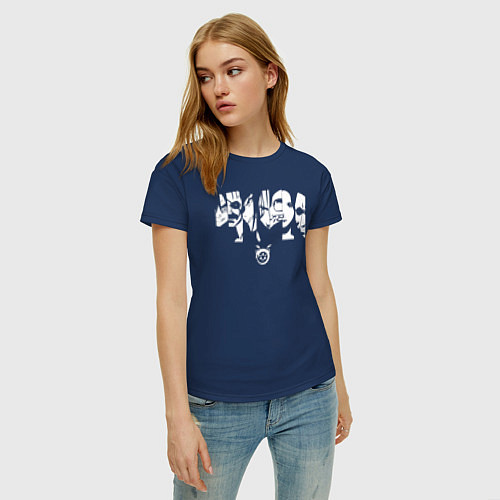 Женская футболка Gomunguls / Тёмно-синий – фото 3