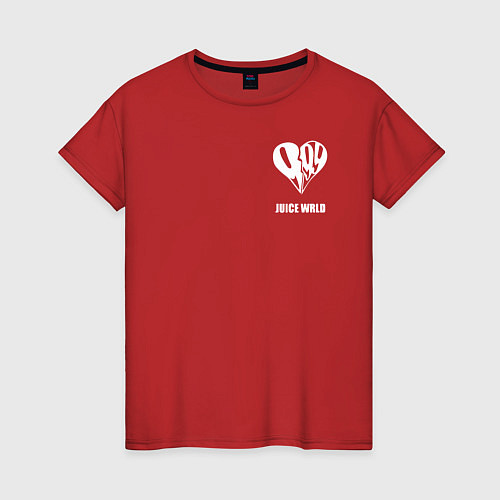Женская футболка JUICE WRLD / Красный – фото 1