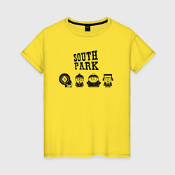 Футболка хлопковая женская South park, цвет: желтый