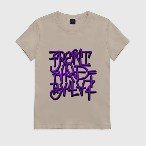 Женская футболка GTA Tag BALLAS / Миндальный – фото 1