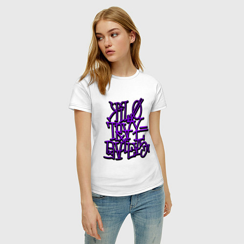 Женская футболка GTA Tag BALLAS / Белый – фото 3