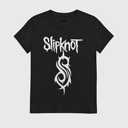 Футболка хлопковая женская SLIPKNOT, цвет: черный