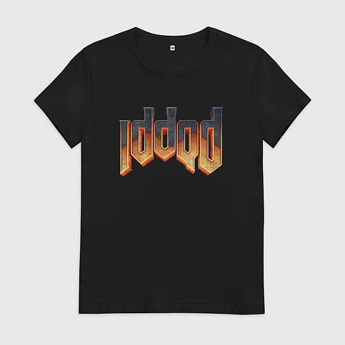 Женская футболка IDDQD DOOM / Черный – фото 1