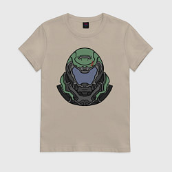 Футболка хлопковая женская Палач Рока, цвет: миндальный