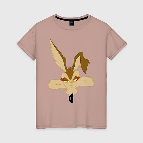 Женская футболка Wile E Coyote / Пыльно-розовый – фото 1