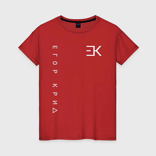 Женская футболка ЕГОР КРИД / Красный – фото 1