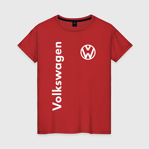Женская футболка Volkswagen / Красный – фото 1