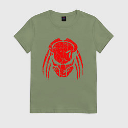 Футболка хлопковая женская PREDATOR, цвет: авокадо