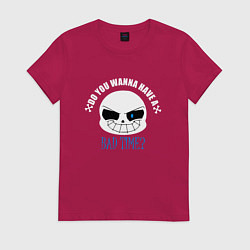 Футболка хлопковая женская UNDERTALE, цвет: маджента