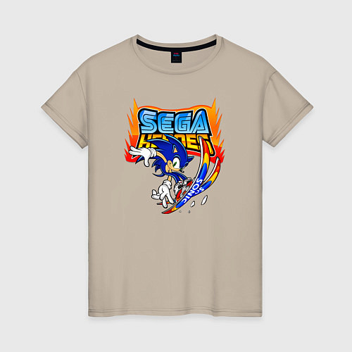 Женская футболка Sonic:Sega Heroes / Миндальный – фото 1