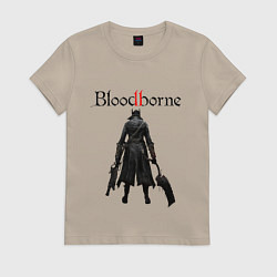 Футболка хлопковая женская Bloodborne, цвет: миндальный