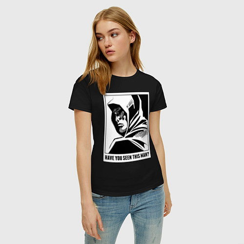 Женская футболка The Hood / Черный – фото 3