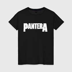 Футболка хлопковая женская Pantera, цвет: черный