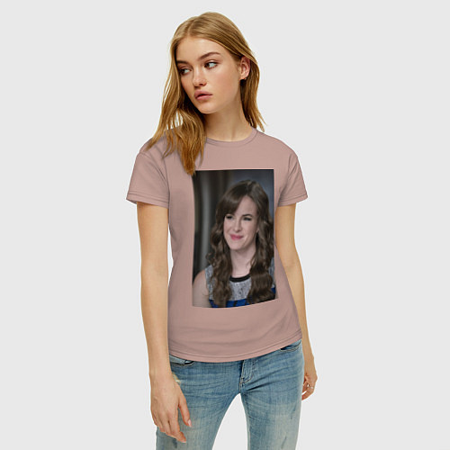 Женская футболка Caitlin Snow / Пыльно-розовый – фото 3