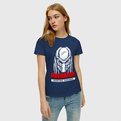 Женская футболка PREDATOR: HUNTING GROUNDS / Тёмно-синий – фото 3