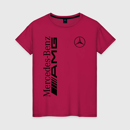 Женская футболка MERCEDES-BENZ AMG / Маджента – фото 1