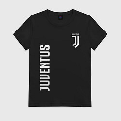 Футболка хлопковая женская JUVENTUS, цвет: черный