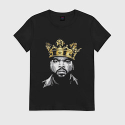 Футболка хлопковая женская Ice Cube King, цвет: черный