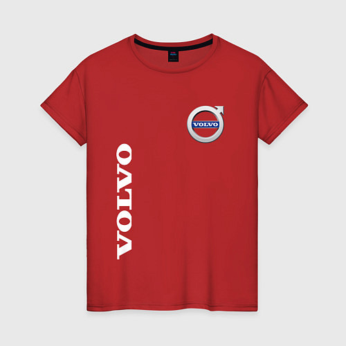 Женская футболка VOLVO / Красный – фото 1