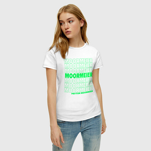 Женская футболка PAYTON MOORMEIER - ТИКТОК / Белый – фото 3