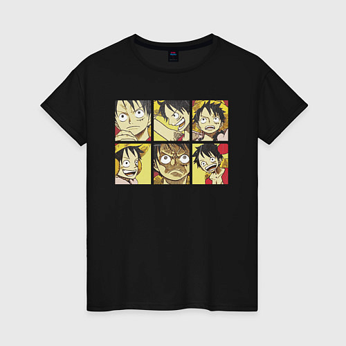 Женская футболка Monkey D Luffy / Черный – фото 1
