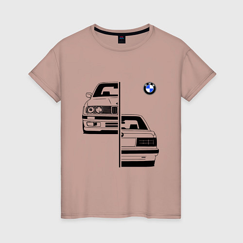 Женская футболка BMW БМВ Z / Пыльно-розовый – фото 1