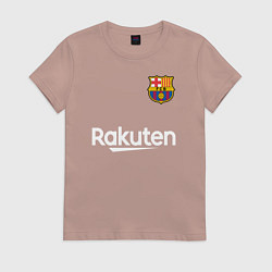 Футболка хлопковая женская BARCELONA, цвет: пыльно-розовый