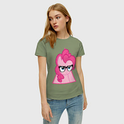 Футболка хлопковая женская Pinky Pie hipster, цвет: авокадо — фото 2