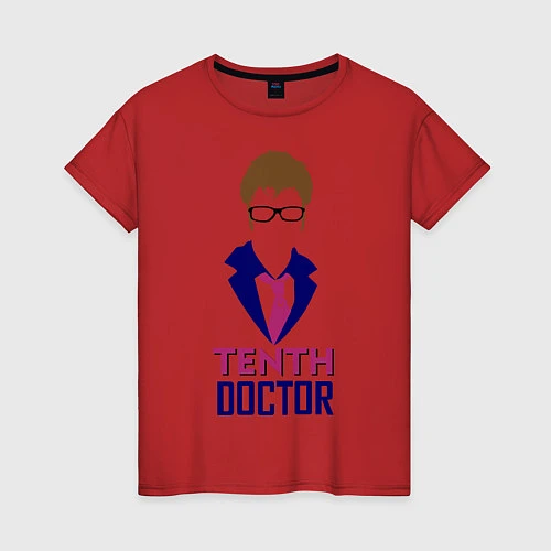 Женская футболка Tenth Doctor / Красный – фото 1
