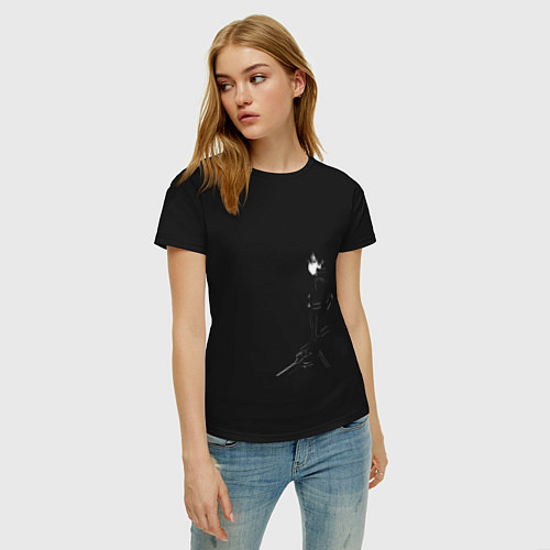 Женская футболка Кирито / Черный – фото 3