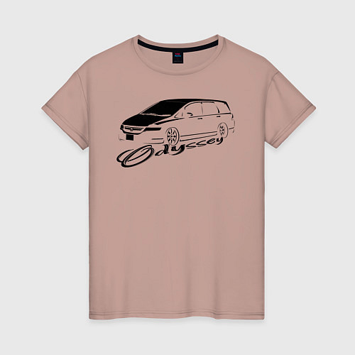 Женская футболка Odyssey 3 / Пыльно-розовый – фото 1