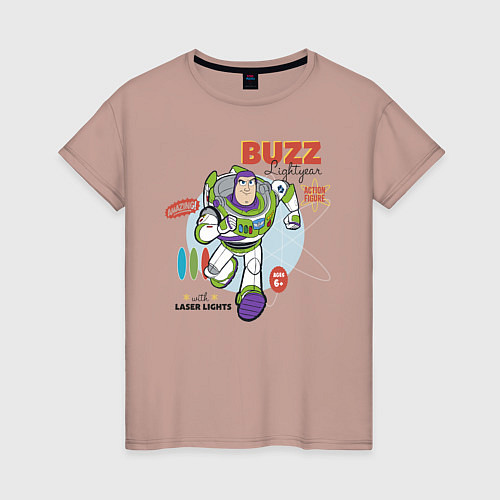 Женская футболка Buzz Lightyear / Пыльно-розовый – фото 1