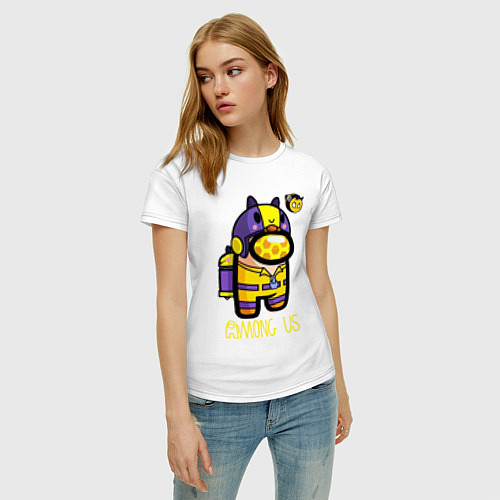 Женская футболка Among Us Пчела / Белый – фото 3