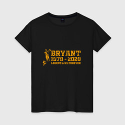 Футболка хлопковая женская Bryant - Legend, цвет: черный