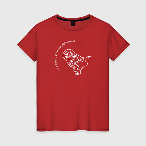 Женская футболка Папин Олимпос / Красный – фото 1