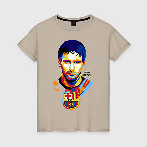 Женская футболка Barcelona FC / Миндальный – фото 1