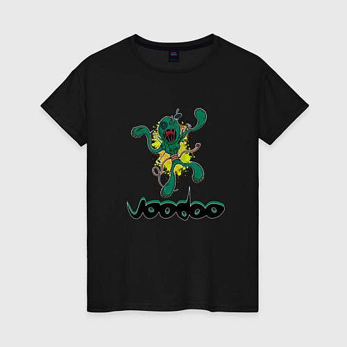 Женская футболка Хеллоуин Voodoo / Черный – фото 1