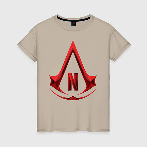 Женская футболка Assassins Creed Netflix / Миндальный – фото 1