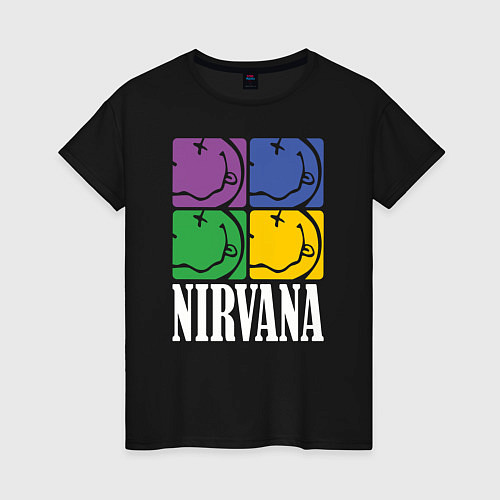 Женская футболка Nirvana / Черный – фото 1