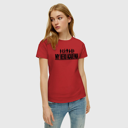 Женская футболка Моя геройская академия / Красный – фото 3
