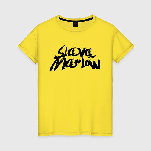 Женская футболка Slava Marlow / Желтый – фото 1