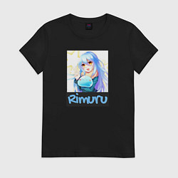 Футболка хлопковая женская Rimuru, цвет: черный