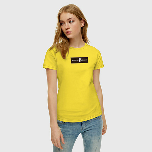 Женская футболка Kowalski Bakery Logo / Желтый – фото 3