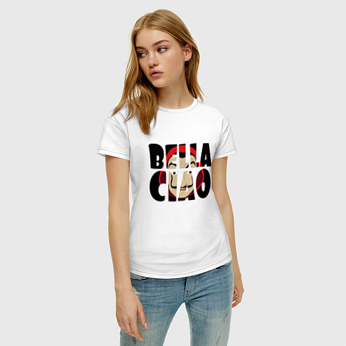Женская футболка Bella Ciao Z / Белый – фото 3