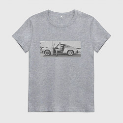 Футболка хлопковая женская Porshe, цвет: меланж