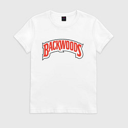 Футболка хлопковая женская BACKWOODS, цвет: белый