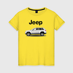 Футболка хлопковая женская Jeep, цвет: желтый