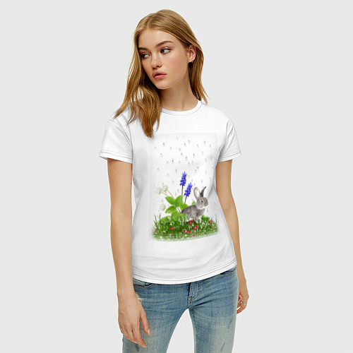 Женская футболка Природа / Белый – фото 3