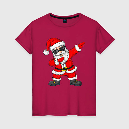 Женская футболка Dabing Santa / Маджента – фото 1