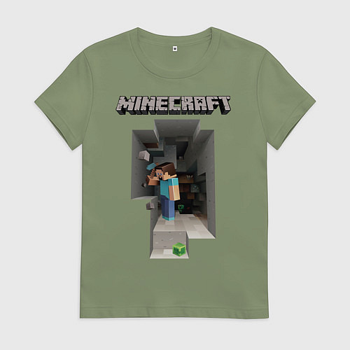 Женская футболка Minecraft / Авокадо – фото 1